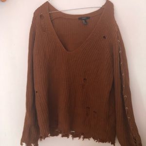 Ripped forever 21 sweater